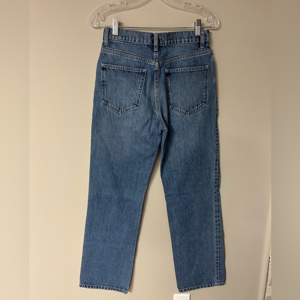 Zara Dark Blue Straight Leg Jeans - Picture 3 of 4
